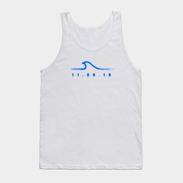 Blue Wave Tank Top by SeattleDesignCompany